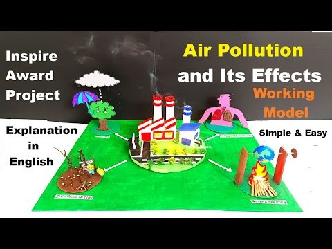 air pollution and its effects) working model explanation in english - environment | howtofunda