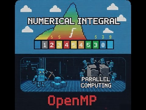 Computing the integral of a function in parallel with OpenMP - video 04 - #ParallelComputing
