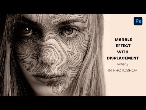 create marble effect with displacement maps in photoshop | photoshop tutorial
