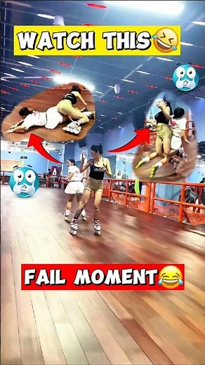 Funny Skating Fall 😂 Epic Fail Moment 😱