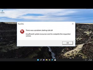 Insufficient System Resources Exist To Complete The API Error On Windows 11/10 FIX [Tutorial]
