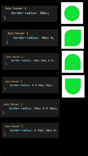 css border radius property explain #css3 #css #csstricks #csstips #coding #foryou #viral #htmlcss
