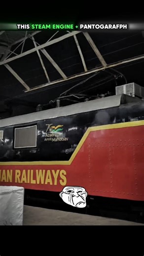 this steam engine attached pantograph 😈 | #steam #engine #locomotive