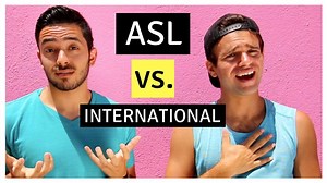 Is there only one sign language used all over the world? NOPE! Sign language varies from country to country. However, Deaf people from different countries can communicate with each other using something called International Sign! It's important to note that International Sign consists of gestures and visuals, but it is NOT a language as it is not as conventionalised or complex as natural sign languages. Special thanks to Seek the World for being in this video and for teaching me some internation
