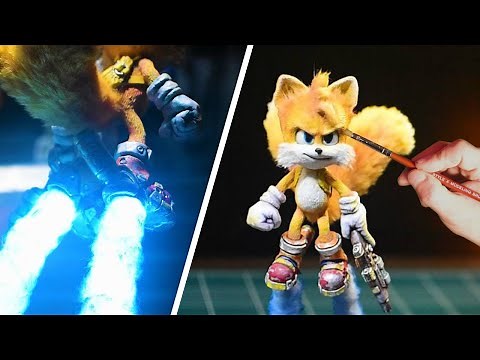 How to make sonic 3 tails fly up diorama / clay
