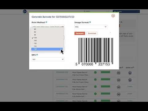 How to create a barcode