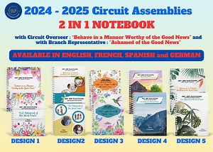 2025-2026 JW Circuit Assembly With Branch Representative and Circuit Overseer ~ 2 in 1 Notebook in 3 Sizes and 6 Designs ~ 4 Languages - Etsy