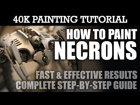How to Paint NECRONS Painting Tutorial (Use this technique for all Necron units/vehicles) | HD Video
