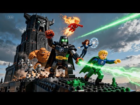 LEGO Fantastic Four vs Doctor Doom – Epic Battle to Stop the Doom Tower!