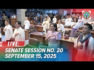 LIVE: Senate Session No. 20 | September 15, 2025