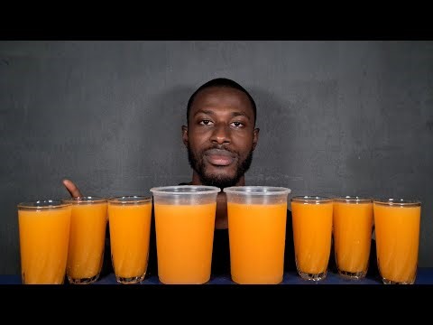 ASMR DRINKING | ORANGE JUICE ASMR