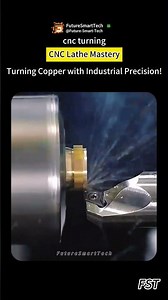 CNC Lathe Mastery: Turning Copper with Industrial Precision!