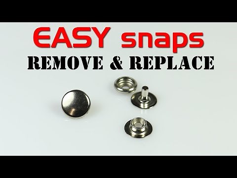 How To Remove & Replace Snap Fasteners