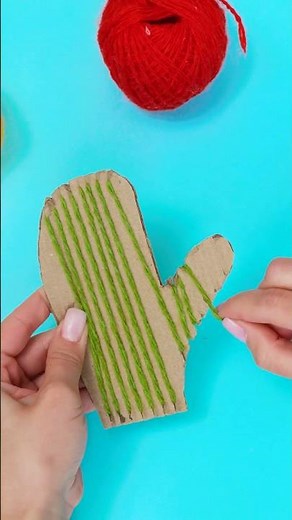Knit Your Own Cozy Mittens! 🧤✨ Easy Peasy DIY for Kids!