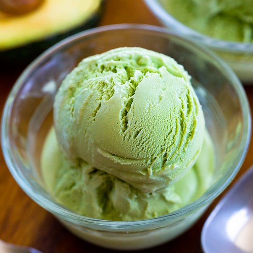 Avocado Ice Cream - Just 4 Ingredients!