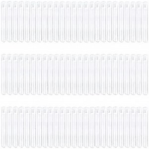 75-Pack Plastic Test Tubes with Lids - 12.5 x 98 mm Clear Plastic Vials, 7.5ml Sample Tubes for Craft, Scientific Experiment