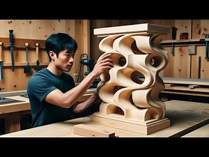 DIY Coffee Table With Amazing Curves of a 20-Year-Old Artisan | Unique Table Design