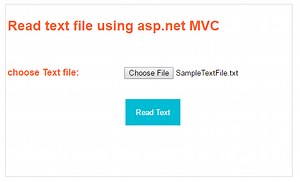 How to read text file using fileupload control in asp.net MVC?