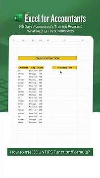How to use COUNTIFS Function/Formula in Excel?