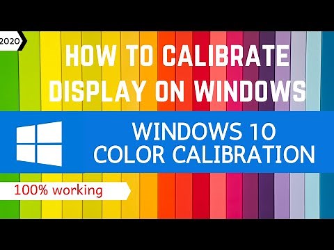 display calibration windows 10 | how to calibrate laptop screen | color calibration on windows 10