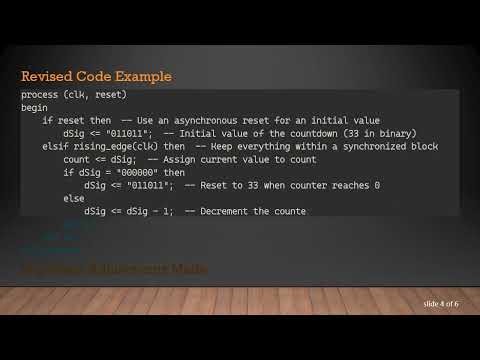 Resolving Countdown Issues in VHDL: Why Numbers 9 and 8 are Missing