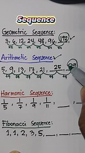 231K views · 9.1K reactions | MATH REVIEW: It's all about SEQUENCE | Mathematics Tutorial | Facebook
