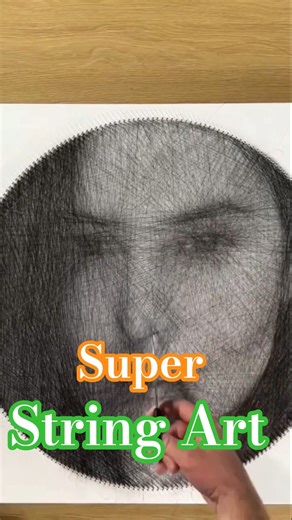 String Art Potrait Perfect Gift/The Best Of Best String Art In The World/String Art #shorts #art