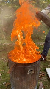 Here’s the reduction process of a Raku firing. This is when you decrease the temperature of the pot to cool the piece and starve the atmosphere of oxygen to influence the glaze design. When you reintroduce oxygen into the chamber, it creates a flashover which resembles a mushroom cloud of fire. #raku #rakufiring #rakukiln #kiln #clayartist #ceramics #ceramicist #potterykiln #potterylover #potteryforall #potterystudio #ceramiclife #potterylove #handmadeisbetter #rakupottery #clayartist #potteryvi