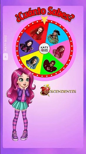 Trivia Descendientes ❤️👑🎡 La Ruleta Decide | ¿Cuánto Sabes? | trivia Descendants | Quiz Disney