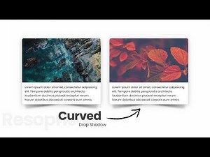 Curved Drop Shadow Effect | For Responsive Card Layout - A CSS Trick - Html & CSS
