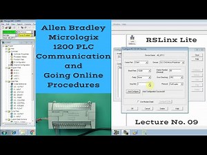Allen Bradley Micrologix 1200 PLC Communication Procedure with PC - (Urdu/Hindi) - Lecture 09