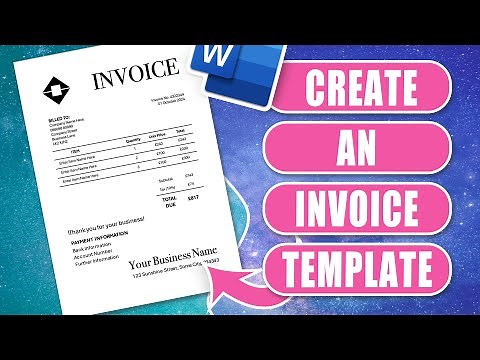 Microsoft Word Invoice Template Tutorial: Easy & Editable!