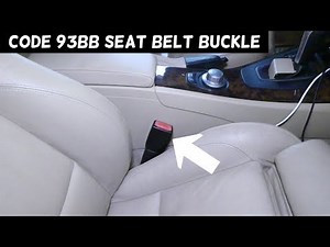 BMW E90 E91 E92 E93 AIRBAG LIGHT ON CODE 93BB SEAT BELT BUCKLE