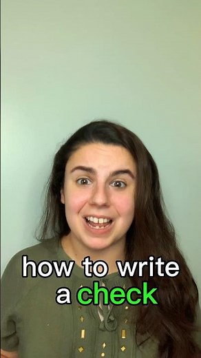 How to Write a Check