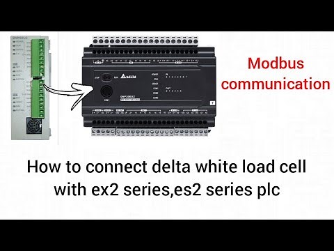 Delta white load cell connect with delta black dvp20ex2 plc! delta modbus programming