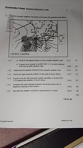 Study the Synoptic weather map below and answer the questions t... | Filo