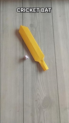 CRICKET BAT ORIGAMI| TUTORIAL| STEP BY STEP FOLDING| ARTWORK| CRAFT