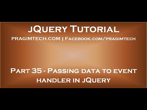 Passing data to event handler in jQuery