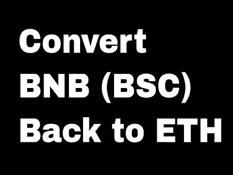 How to Convert BNB to ETH (from Binance Smart Chain)