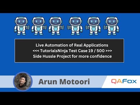 Live Automation of Real Projects using Selenium Java - Part 20 (TC_RF_019)