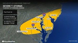 Severe thunderstorms to hit N.J. yet again today with heavy rain, up to 65 mph winds