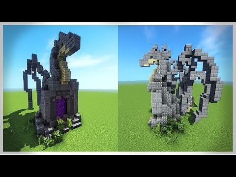 How to Build: DRAGON Nether Portal!