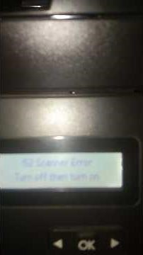 52 Scanner Error. HP laser jet Printers.