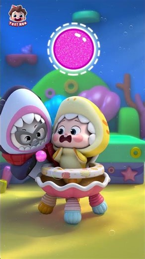 Bayi Hiu Makan 🦈🍴| Makanan Sehat | Ayo ! Neo | BabyBus Bahasa Indonesia#babybus #shorts #yesneo