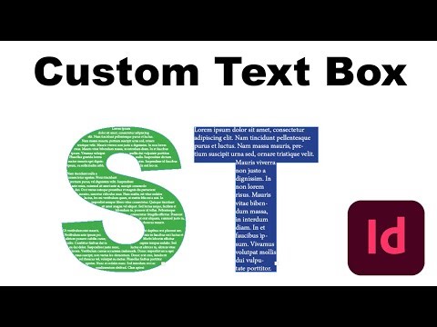 How to create custom text box in adobe InDesign