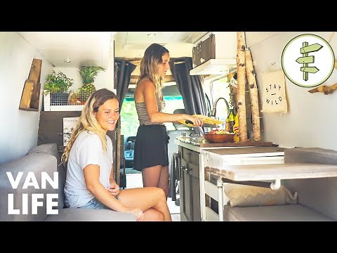 VAN LIFE TOUR - Living Full-Time in a Beautiful Tiny Home Conversion
