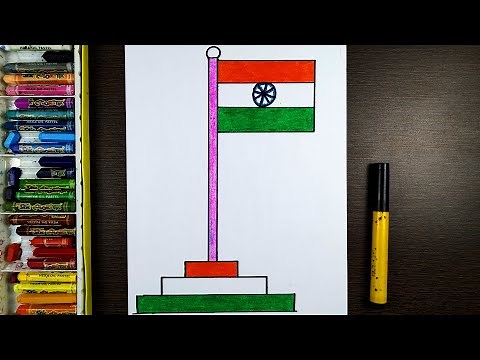 How to draw national flag of India | National flag drawing | National flag | Draw Smart