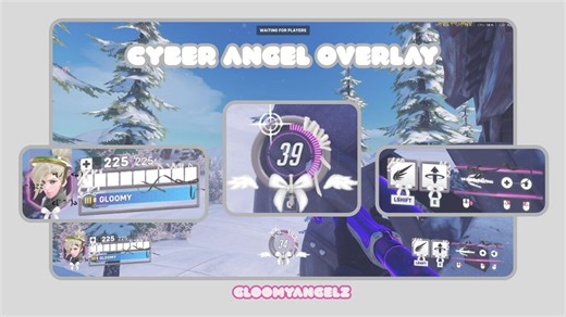 Cyber Angel Mercy Overlay | Compatible With Hudsight and Obs | Overwatch 2 | - Etsy
