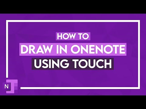 How to Draw in OneNote Using Touch