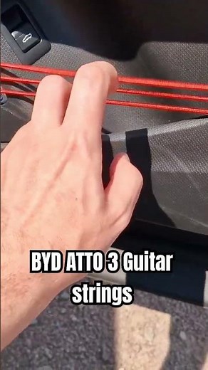 BYD Atto 3 door guitar strings #shorts #bydatto3 #byd #carlovers #atto3 #carshorts